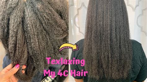 How I Texlax My 4c Hair Photos Youtube