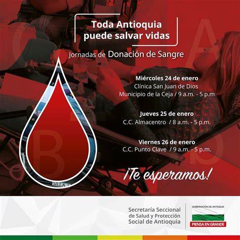 Secretar A Seccional De Salud De Antioquia On Twitter Donasangre L