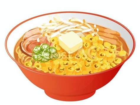 味噌バターコーンラーメンイラスト No 24001052｜無料イラスト・フリー素材なら「イラストac」