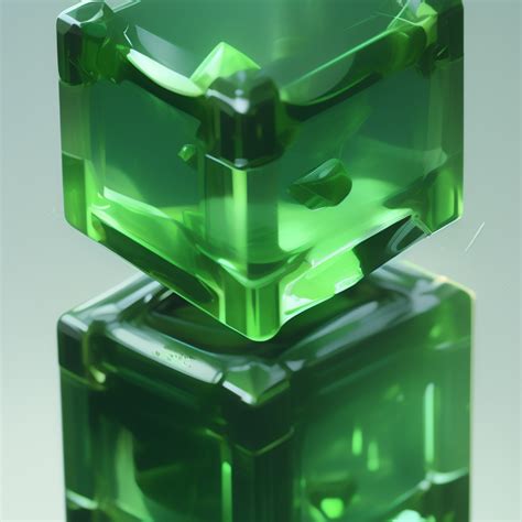 Krea Ai A Clear Green Gelatinous Cube Made By Stanley Ar