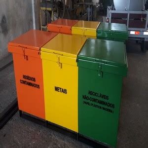 Container De Lixo Para Coleta Seletiva Pre O Suprema