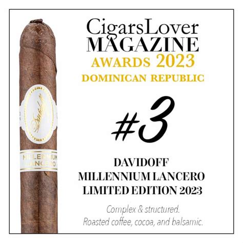 3 Dominican Rep Davidoff Millennium Lancero Limited Edition 2023