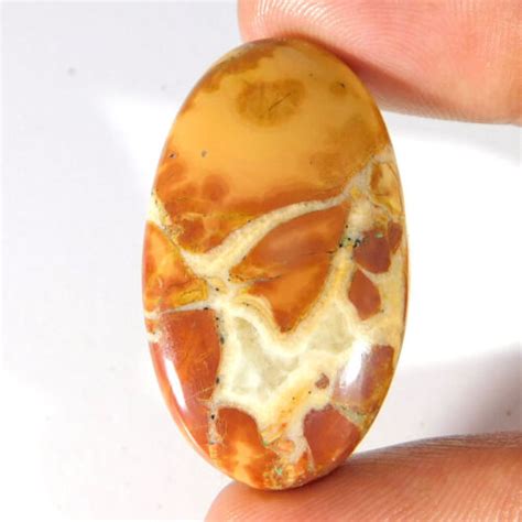 41 75Cts 100 Natural Unique Maligano Jasper Oval Cabochon Loose