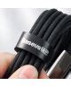 Baseus Tungsten 3 In 1 USB Naar Lightning USB C MicroUSB Kabel 1 2M