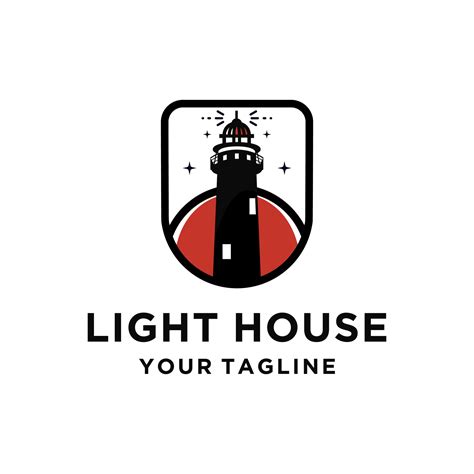 Lighthouse Logo design Vector illustration 13979515 Vector Art at Vecteezy