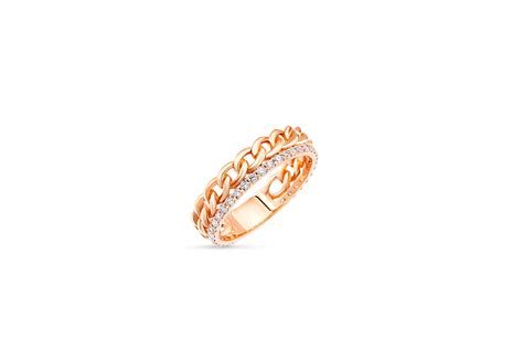 Customizable Moissanite Cuban Link 14k Gold Ring For Sale At 1stDibs