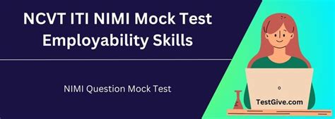 Ncvt Iti Nimi Mock Test Employability Skills All Trade