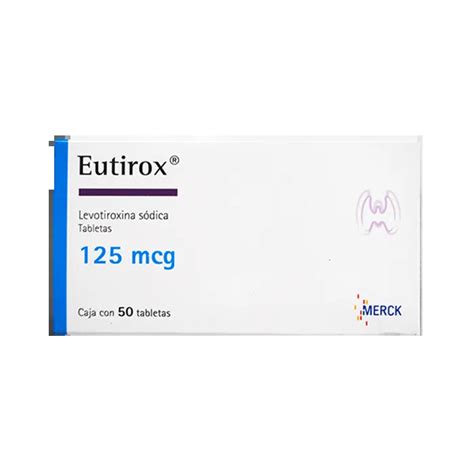 Eutirox Tabletas 50 125mcg Laboratorio Merck S A De C V