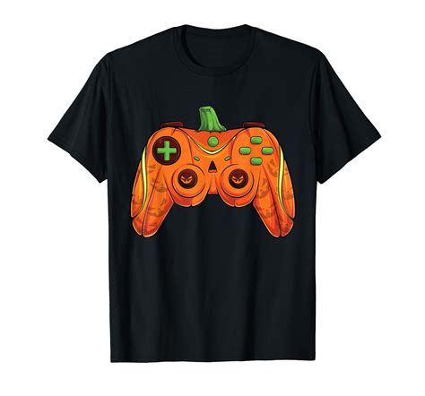 Halloween Gamer Pumpkin Controller Video Gamer Mens T Shirt