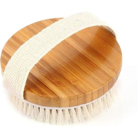 Brosse De Bain Exfoliante En Bois Pour Massage Du Corps TRAHOO