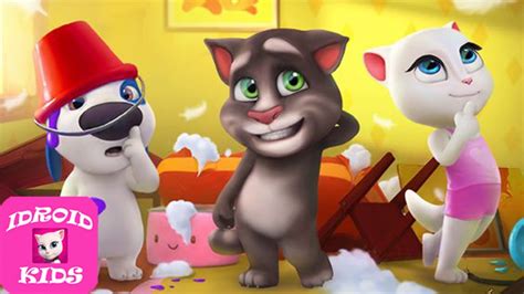 My Talking Tom Vs My Talking Angela Vs My Talking Hank Gameplay 1 Youtube