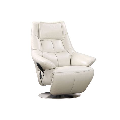 Fauteuil De Relaxation Lectrique Cuir Mastic Thader Leroy Merlin