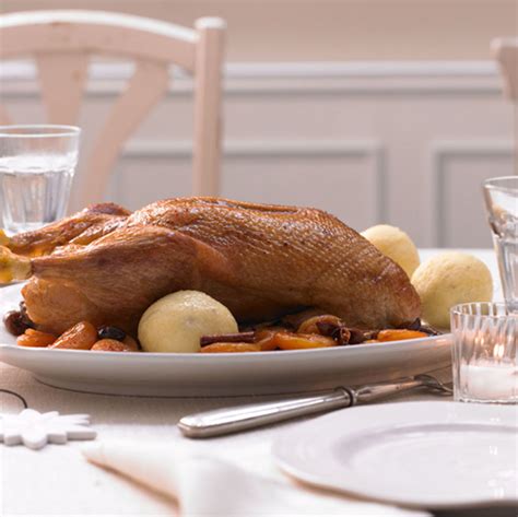 Weihnachtliche Braten Von Der Ente Essen Und Trinken