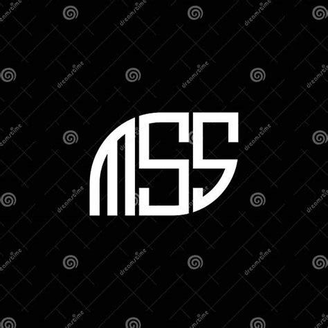 Mss Letter Logo Design On Black Background Mss Creative Initials