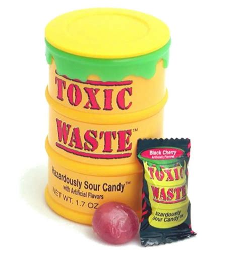 Toxic Waste Original Sour Candy Drum Candy Floss Land