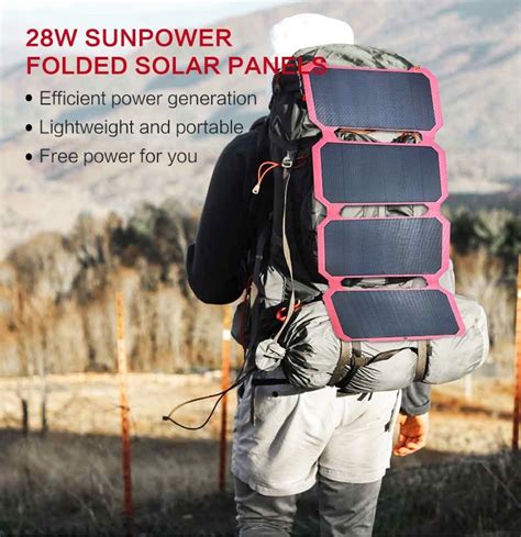 28W ETFE Chargeable Flexible Pocket Waterproof 12V 15V Solar Panels