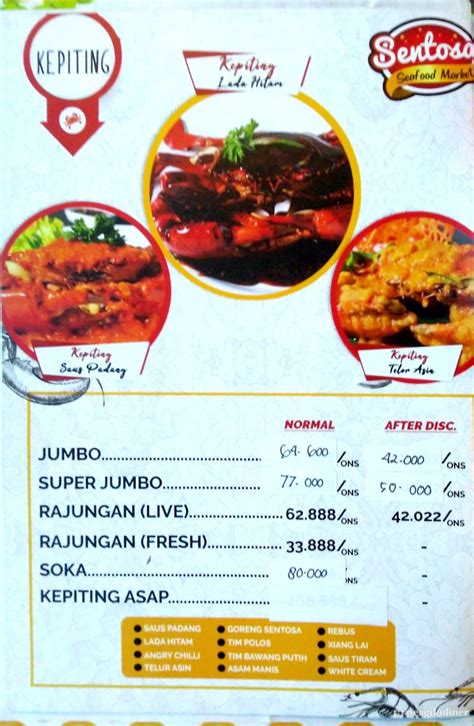 Selalu Diperbarui Menu Sentosa Seafood Sukolilo Surabaya