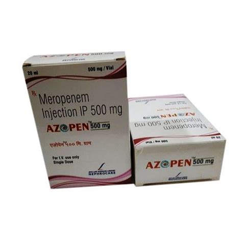 Azopen Meropenem Injection IP Strength 500 Mg At 400 Piece In Mumbai