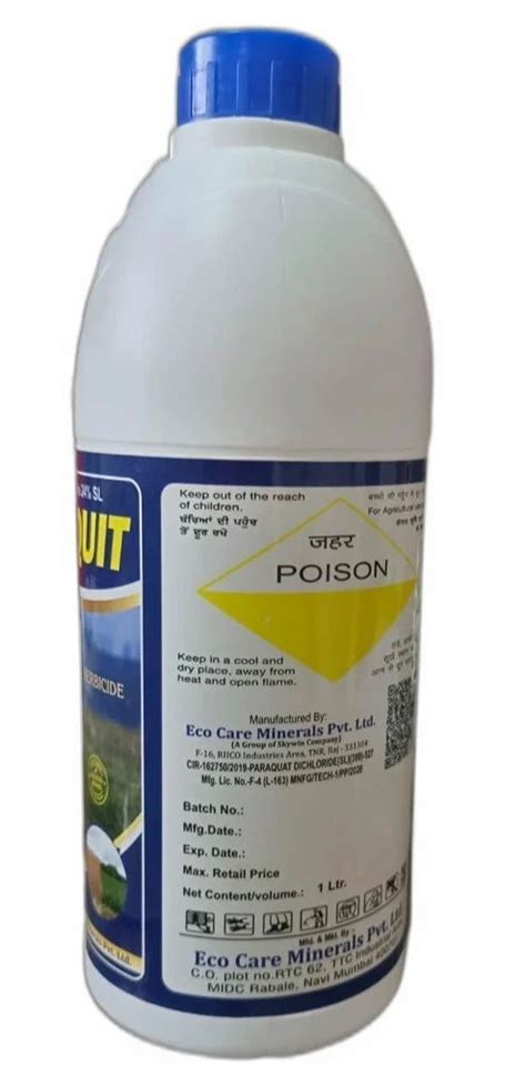 Paraquat Dichloride Herbicide 1 Ltr Bottle At Rs 320 Litre In Jaipur