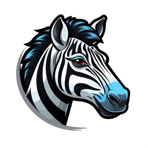 Premium Photo Zebra Mascot Logo