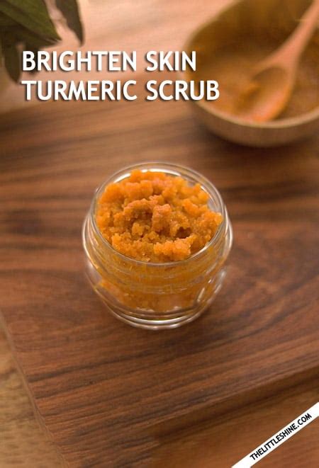 Turmeric Body Scrub Brighten Skin Naturally The Little Shine