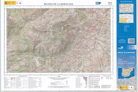 Bélmez de la Moraleda Mapa Topográfico Nacional 1 25 000 2019