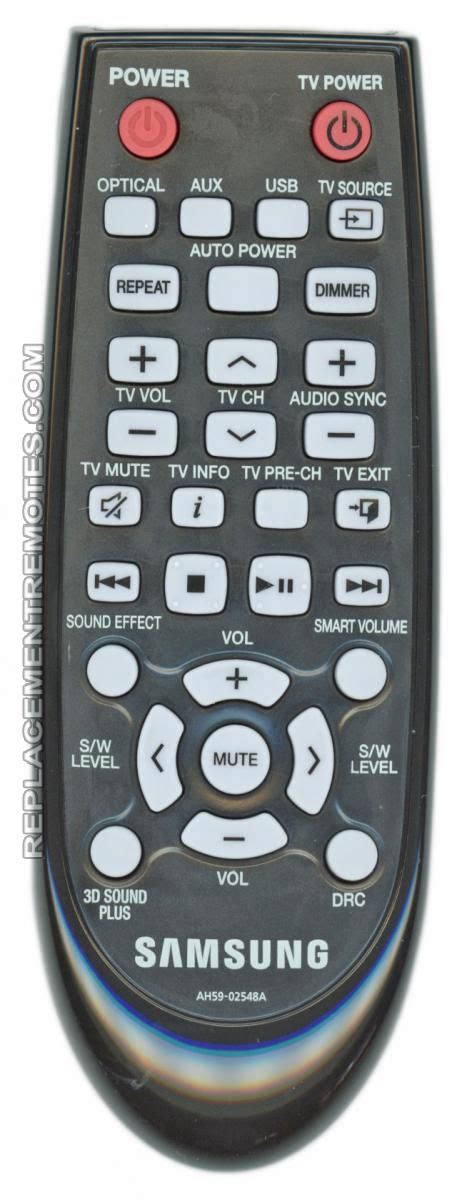 Buy Samsung AH59-02548A AH5902548A Sound Bar System Sound Bar Remote ...