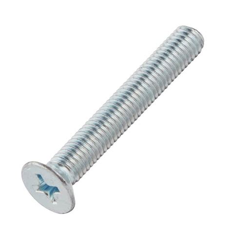 Everbilt M5 0 8x35mm Zinc Flat Head Phillips Drive Machine Screw 2