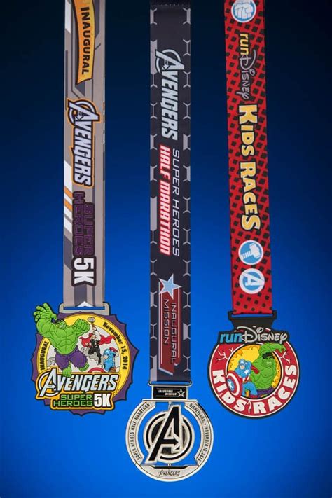 Avengers Super Heroes Half Marathon Weekend Finisher Medals Revealed