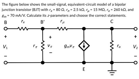 Solved The Figure Below Shows The Small Signal