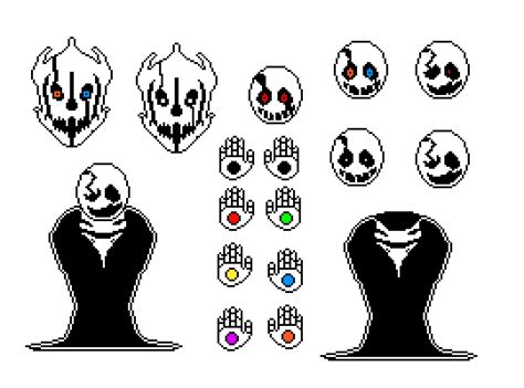 Pixilart W D Gaster Sprite Sheet By DetectiveShinx