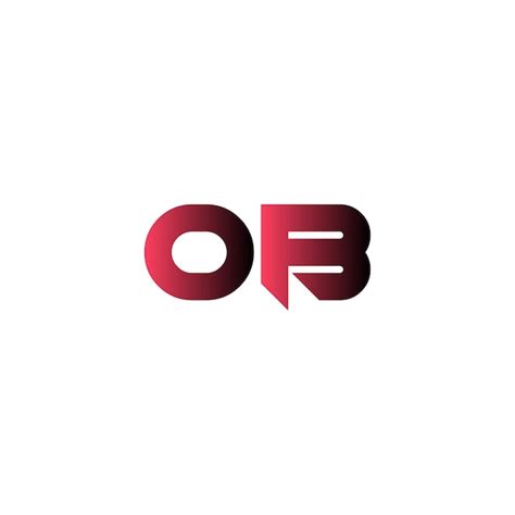 Premium Vector Letter Ob Monogram Logo