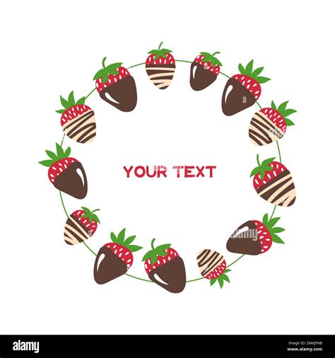 Vector Strawberries Frame Stock Vector Image And Art Alamy