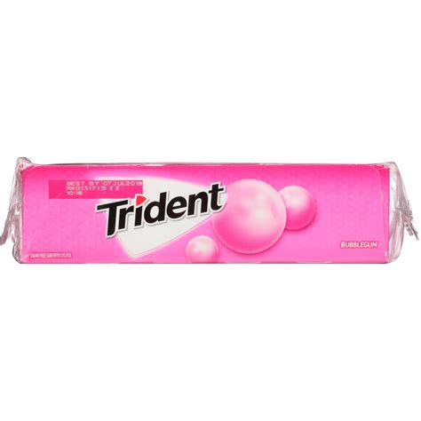 Trident Gum Bubblegum Sugar Free 14pc X 12