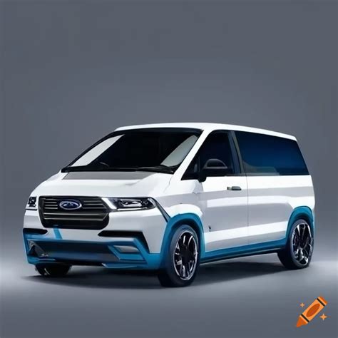 2023 Ford Areostar Concept Car In White And Blue On Craiyon