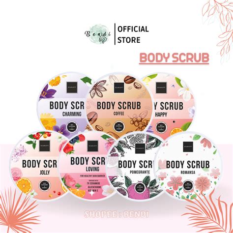 Jual SCARLETT Body Scrub 250 Gr Charming Coffee Happy Jolly