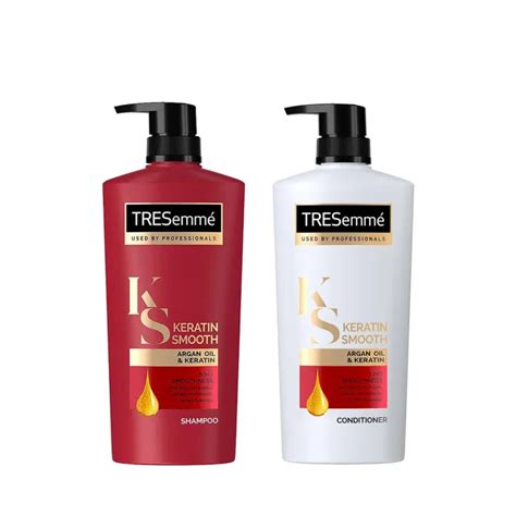 Set Tresemme Shampoo And Hair Conditioner Keratin Smooth 620ml Lazada Ph