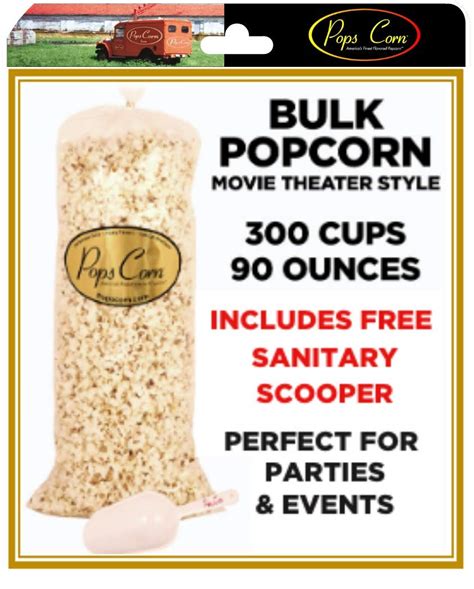 Amazon Popcorn Gourmet Popcorn Xl Bulk Wholesale Total Cups