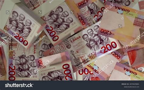 3d Rendering 200 Ghanaian Cedi Notes Stock Illustration 2070029681