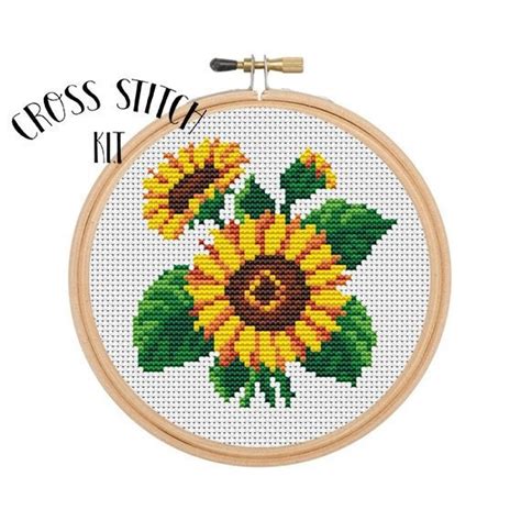 Girasoles En Punto De Cruz Patrones Gratis Imagui