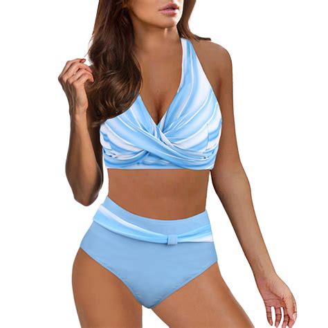 FVWITLYH Bikinis Sets For Women Womens High Cut Thong Bikini Set