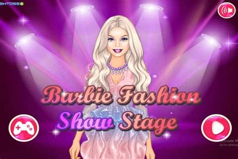 Barbie Fashion Show Stage, Make-up Games - Play Online Free : Atmegame.com