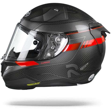 Casque De Moto Full Carbon Hjc Rpha Carbon Nakri Mc Sf Noir Rouge