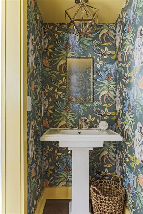 20 Whimsical Wallpaper For Powder Room DECOOMO