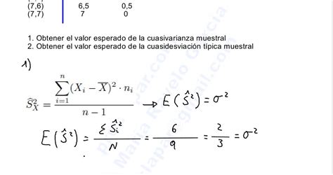 EstadÍstica Inferencial I Ejercicio 7 Valor Esperado De La CuasidesviaciÓn TÍpica Youtube