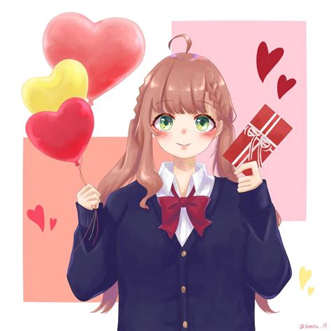 菰田らむ On Twitter ハッピーバレンタイン🍫💕 ひまあーと バレンタイン バレンタインイラスト