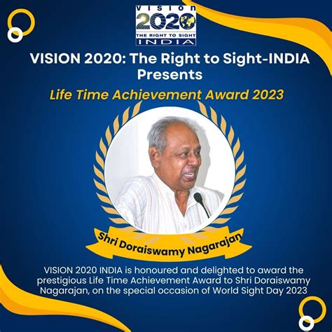 VISION 2020: The Right to Sight-INDIA presents “ANNUAL AWARDS 2023” | VISION2020