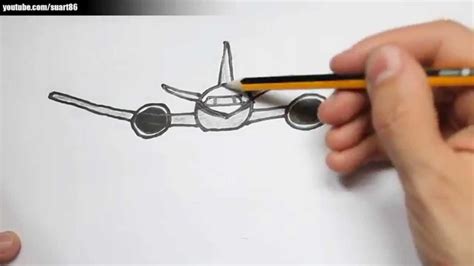 Como Dibujar Un Avion Youtube