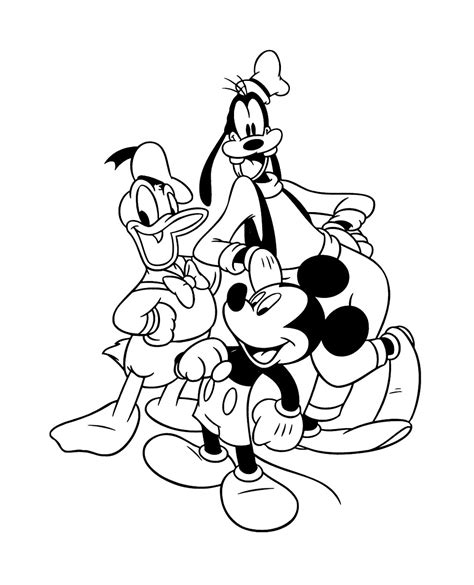 Dessin De Mickey Nouveau Photos Mickey Donald Dingo Coloriage Mickey Et