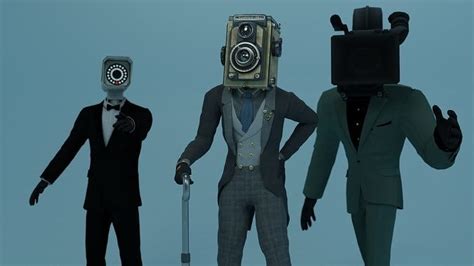 Skibidi toilet Camera Men 3D model rigged | CGTrader